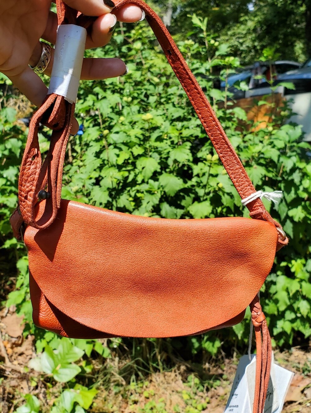 Free People Women's Leather Shoulder Bag In Red Hot